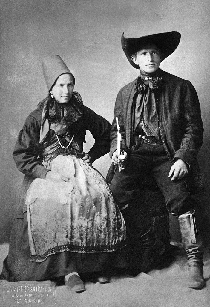Paar aus dem Mistelgau, Atelier Ramme & Ulrich in Bayreuth, 1887