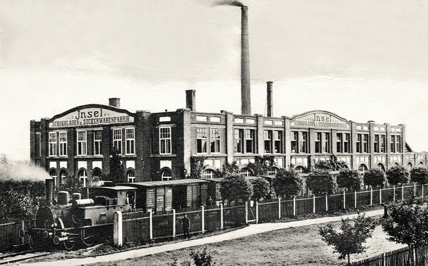 Zuckerwarenfabrik in St. Georgen, Postkarte, um 1920/25