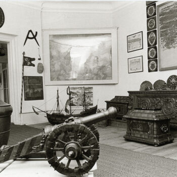 Kanone im Zunftzimmer, Altes Stadtmuseum im Neuen Schloss, Wilhelm Rauh