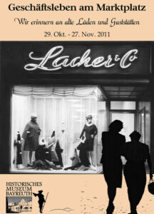 Plakat Ausstellung 2011 "Geschäftsleben am Marktplatz"