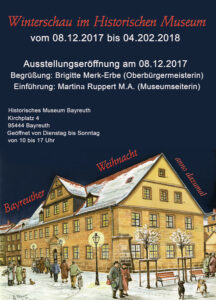 Plakat Ausstellung 2017 "Winterschau im Historischen Museum"